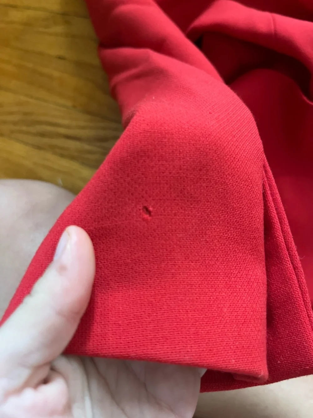 VTG DKNY/ Donna Karan red 100% wool double breasted jacket